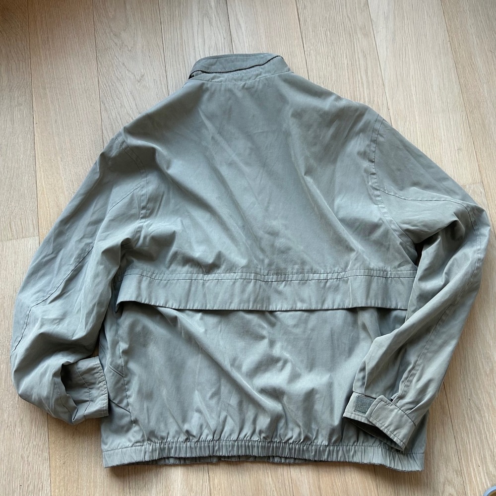 Dockers Windbreaker Jacket Mens Large‎ Green Full Zip Workwear Utility Tactical - Picture 3 of 11